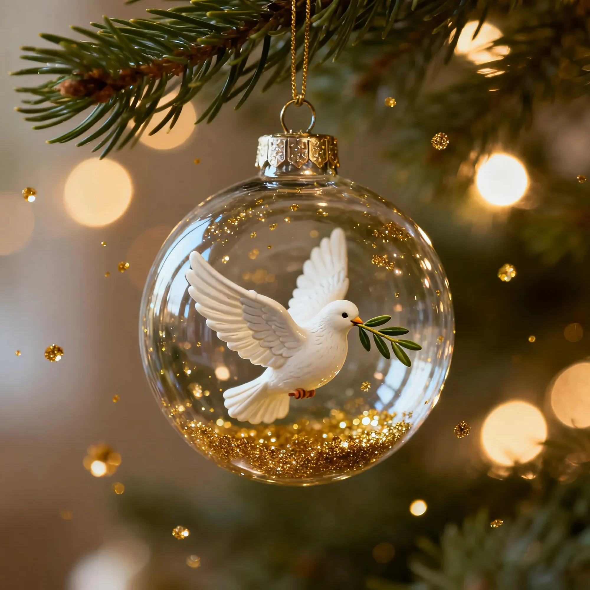 Christmas tree animal ball pendant