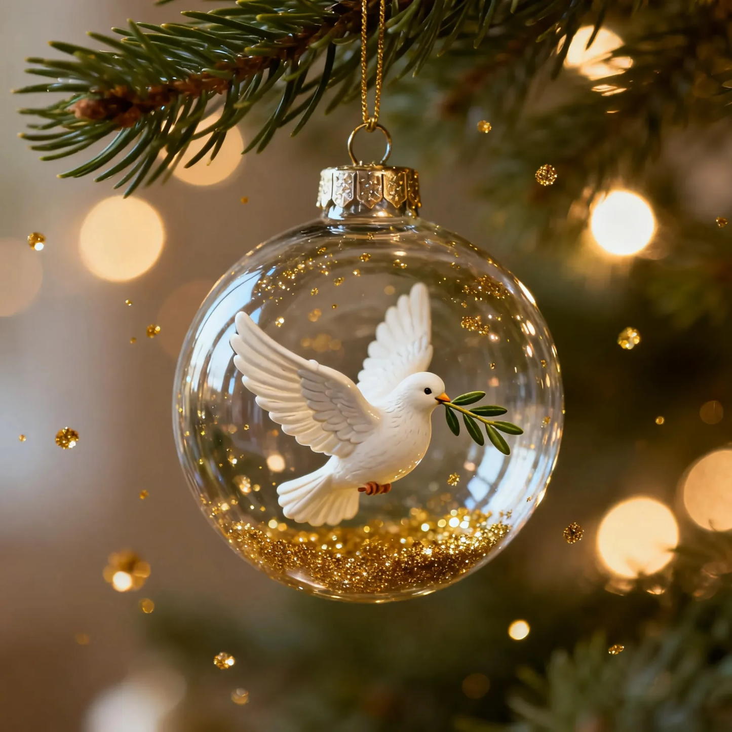 Christmas tree animal ball pendant