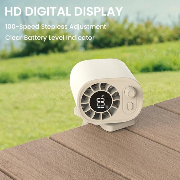 Car Clip-on Fan with LED Display