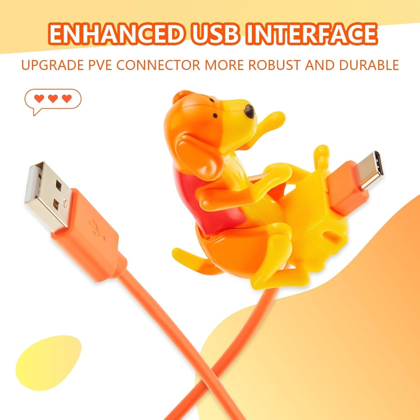 Moving Rogue Dog Cell Phone Data Charging Cable