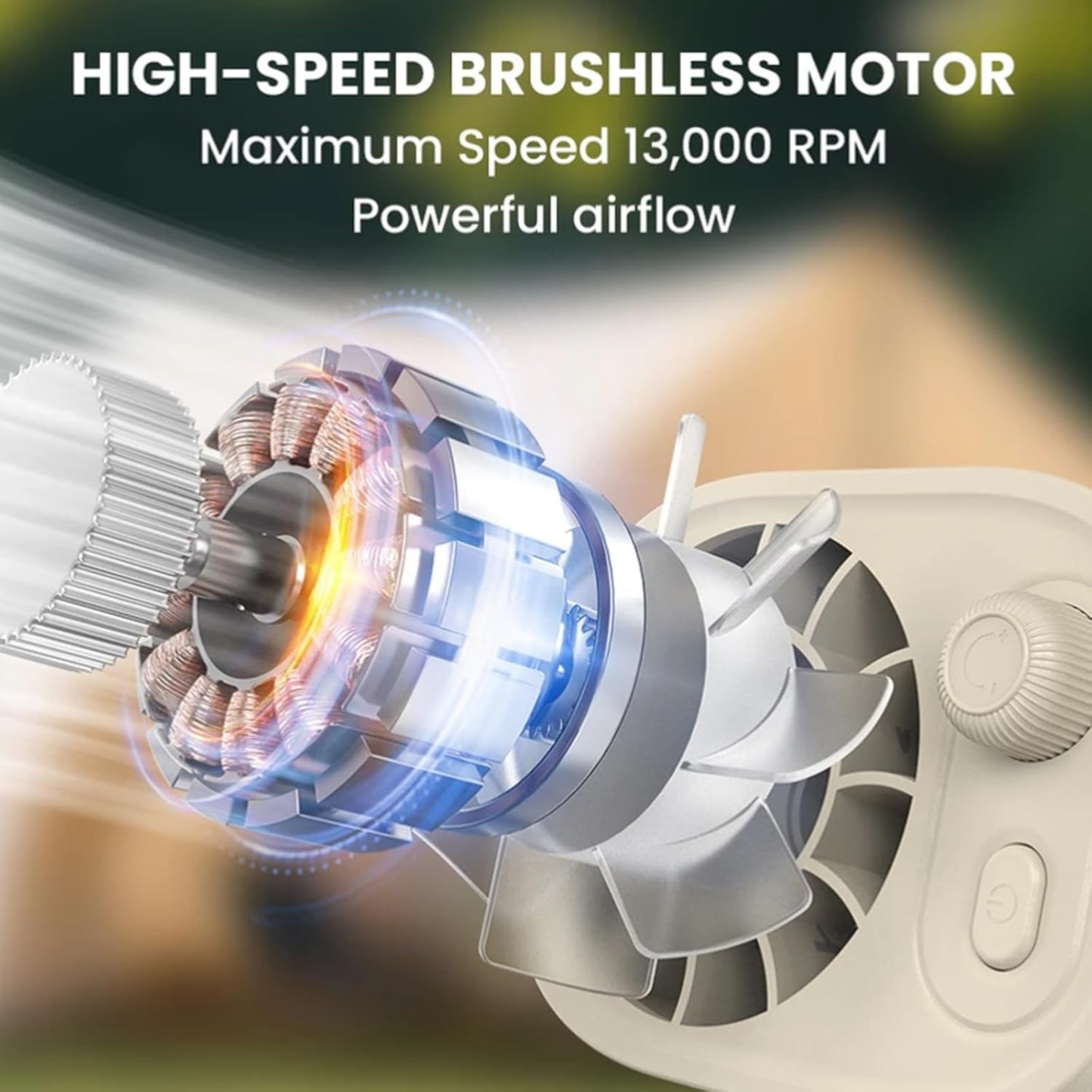 Car Clip-on Fan with LED Display