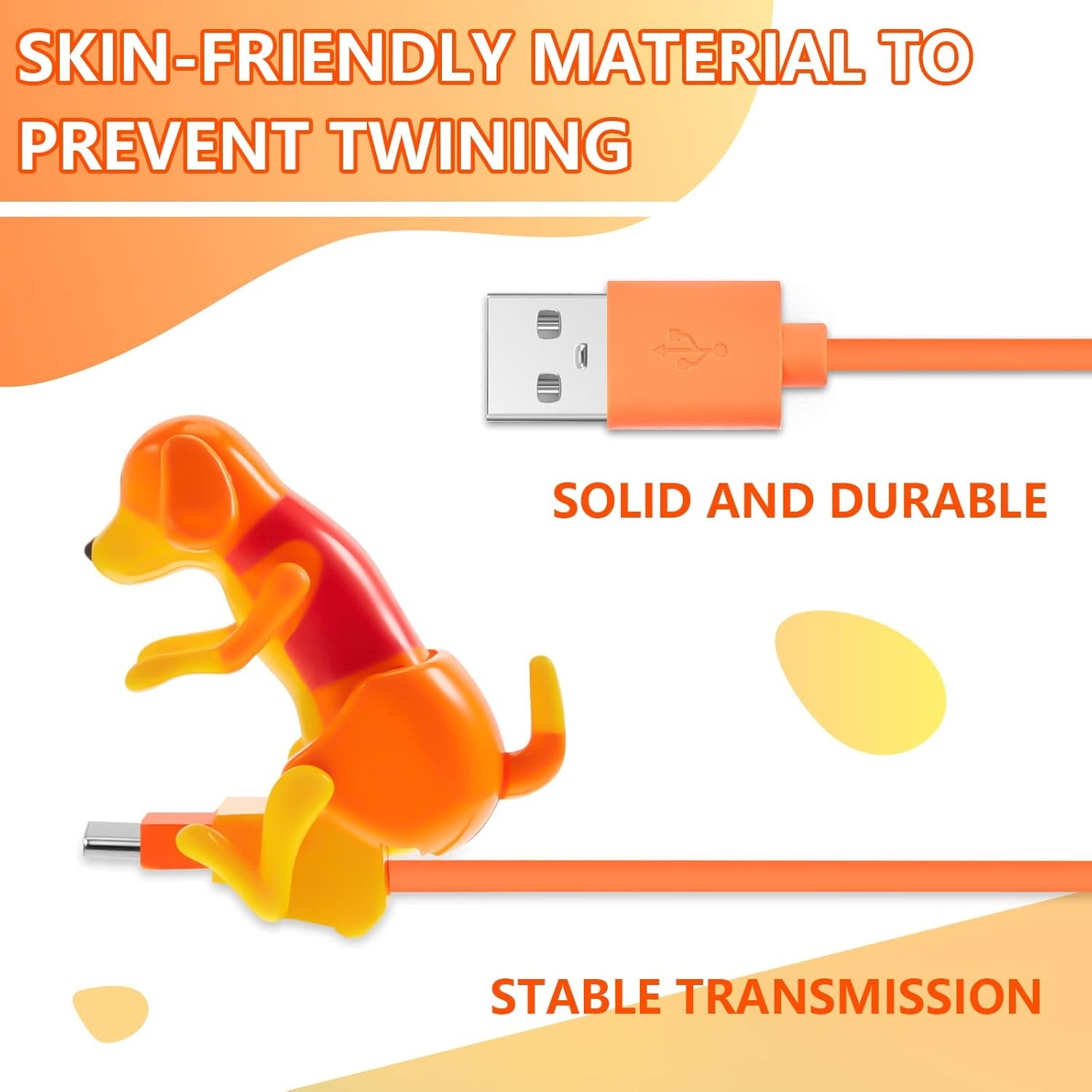 Moving Rogue Dog Cell Phone Data Charging Cable