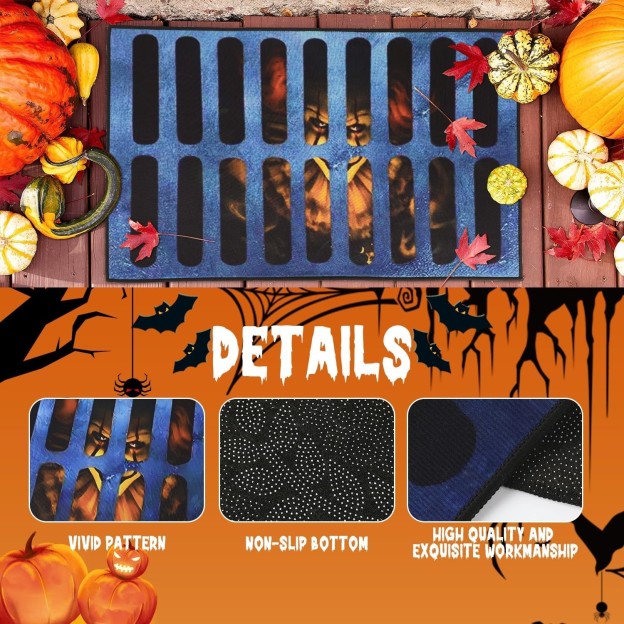 3D Halloween Clown Visual Dizziness Carpet