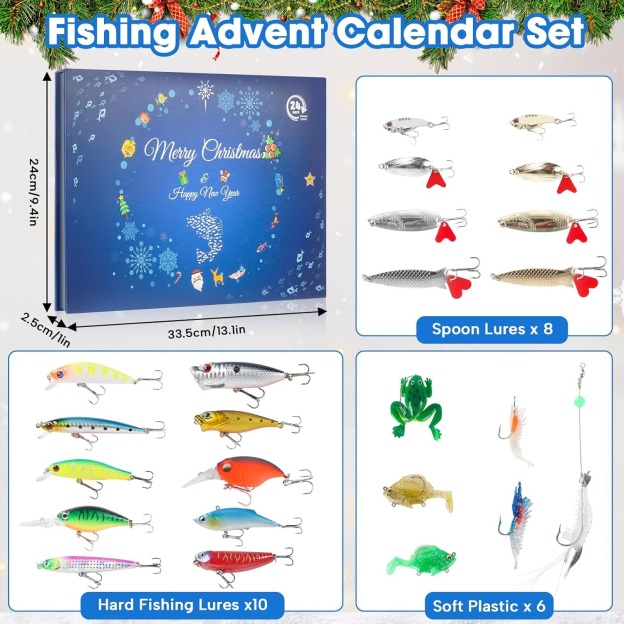24-piece fishing lure set blind box