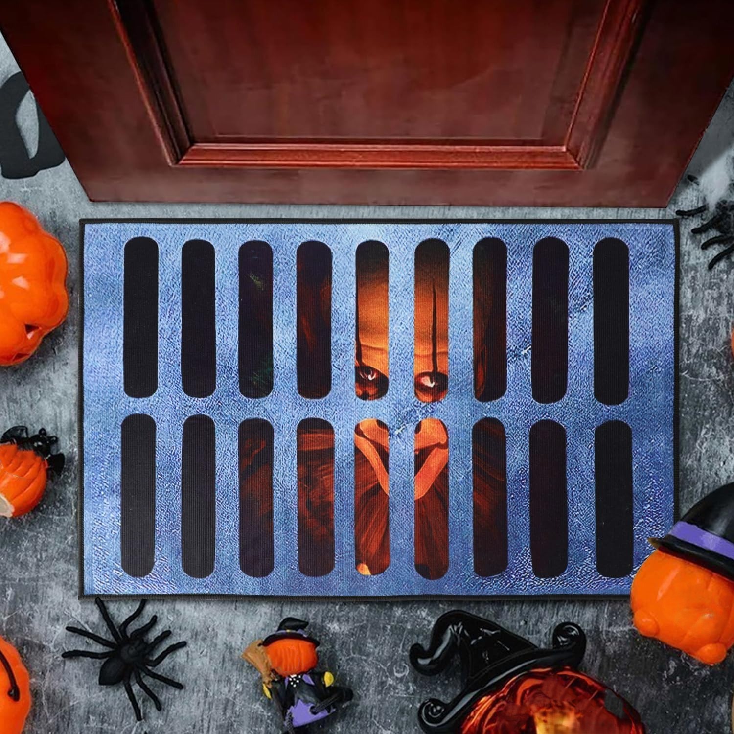 3D Halloween Clown Visual Dizziness Carpet