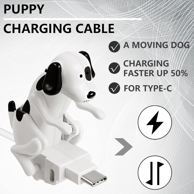 Moving Rogue Dog Cell Phone Data Charging Cable