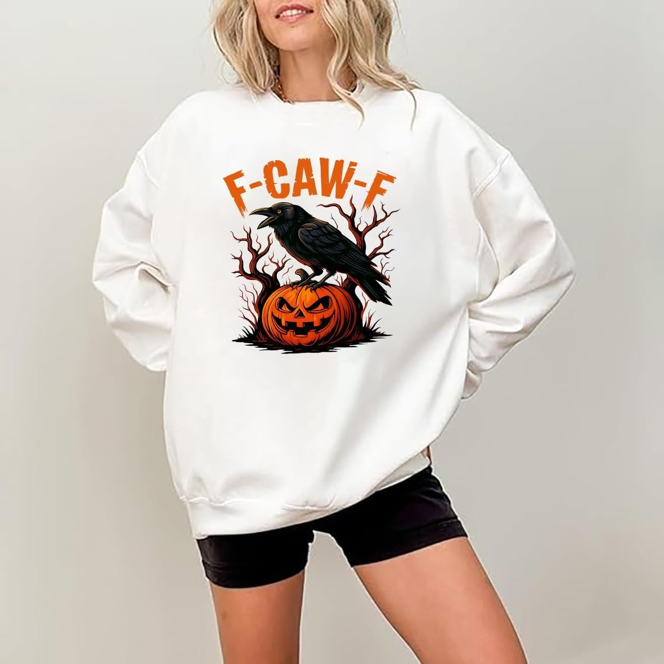 Funny Crow Pumpkin Hoodie