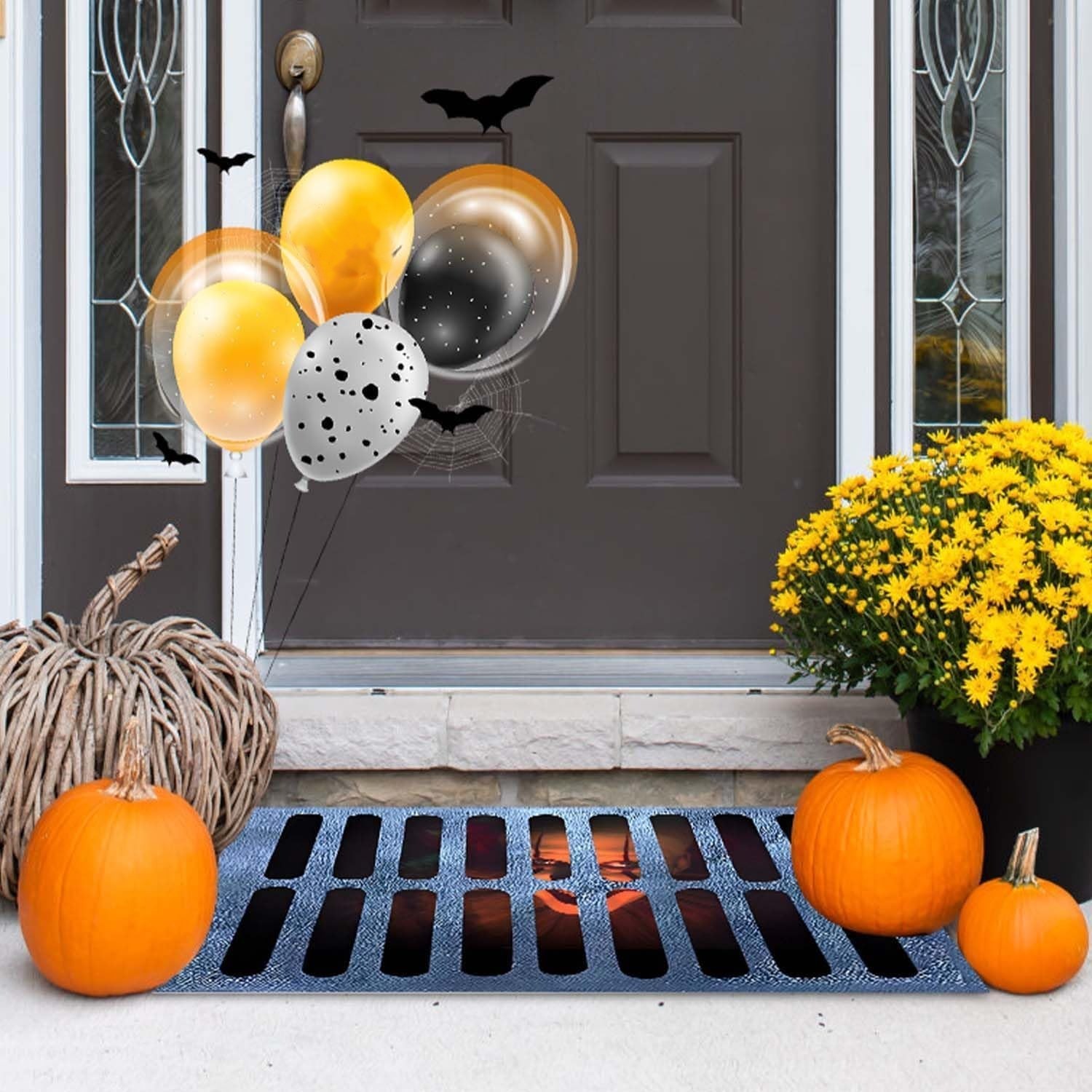 3D Halloween Clown Visual Dizziness Carpet