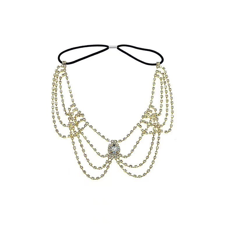 Multi-layer crystal leg chain 