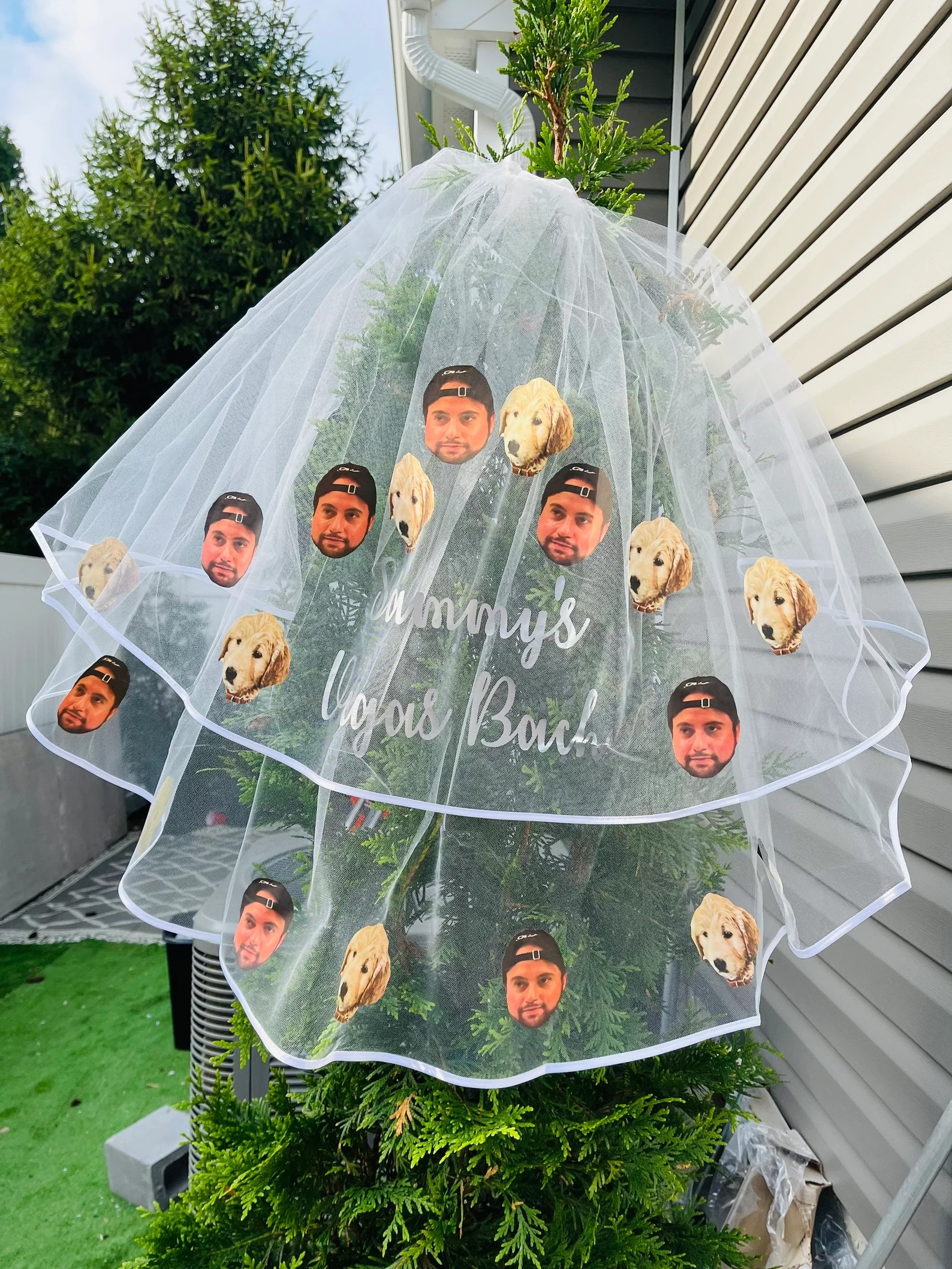 Personalized veil funny gift for bride