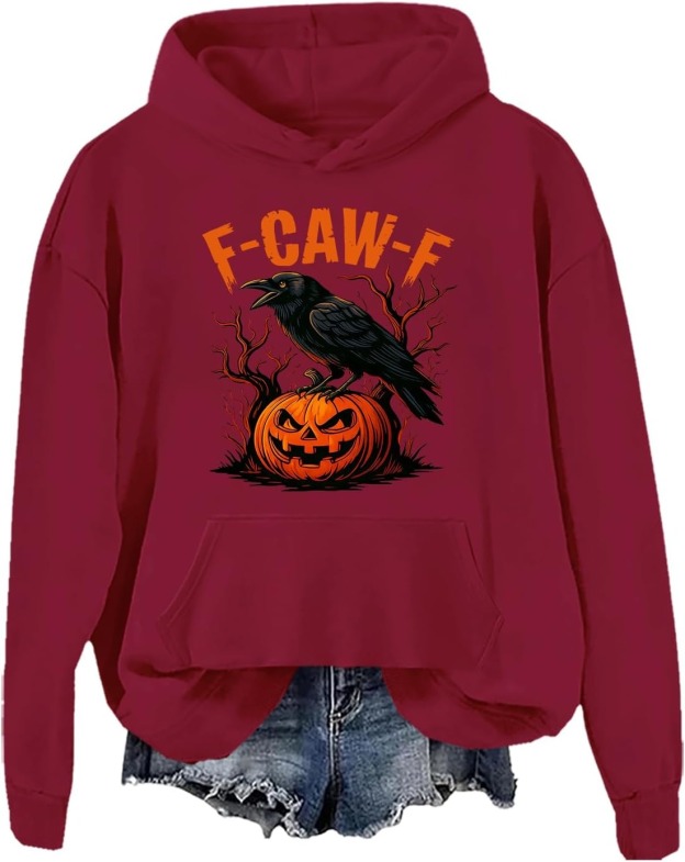Funny Crow Pumpkin Hoodie