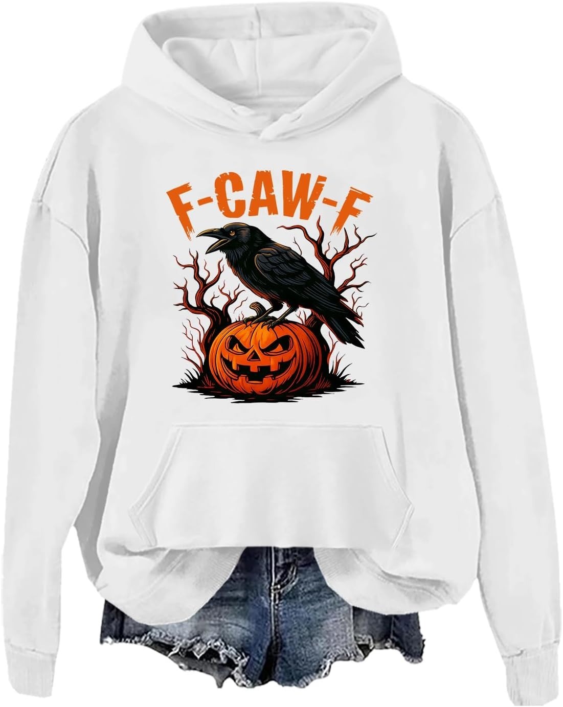 Funny Crow Pumpkin Hoodie