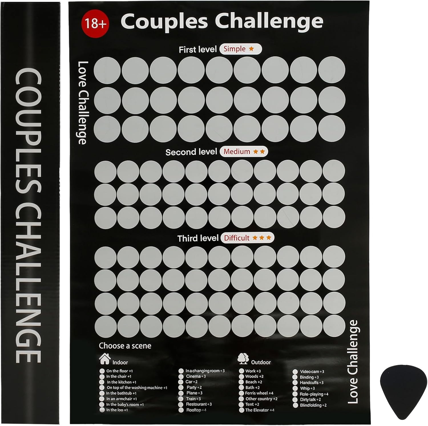 Valentine's Day Scratch Poster 94 Sex Positions Challenge 