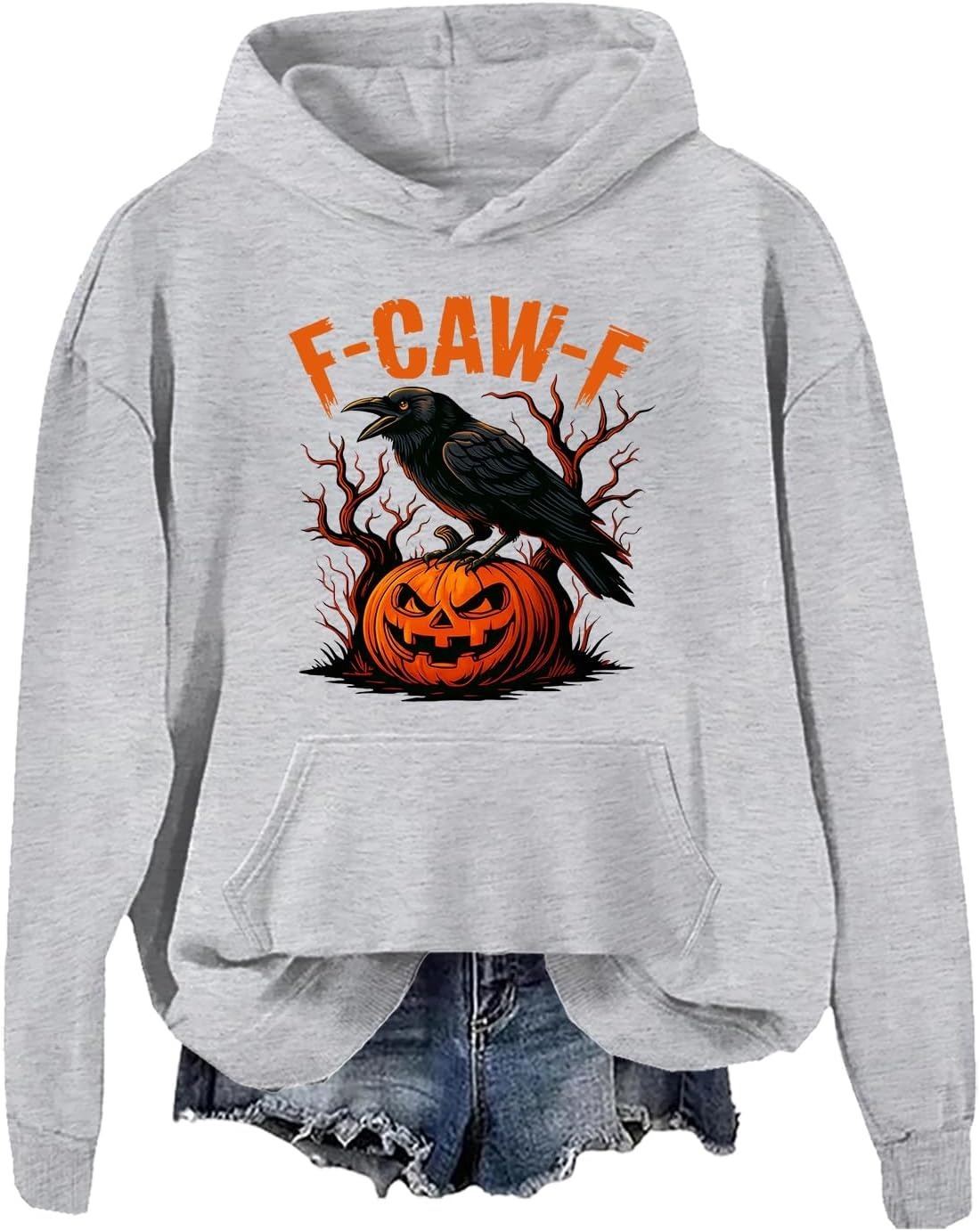 Funny Crow Pumpkin Hoodie
