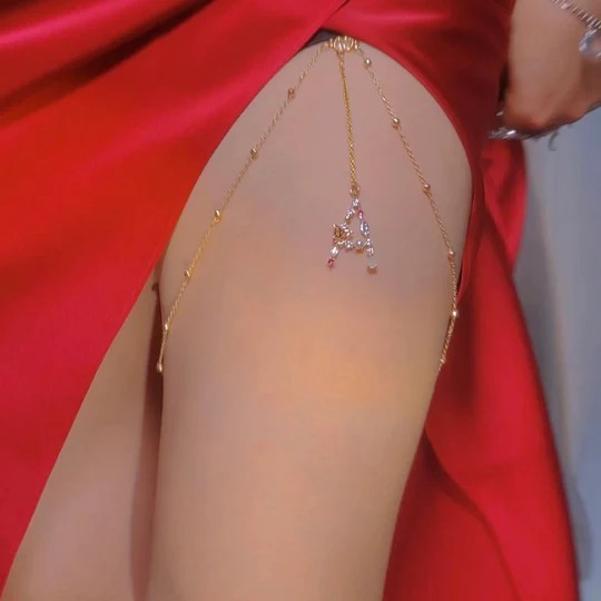 26 Letter Personalized Leg Chain