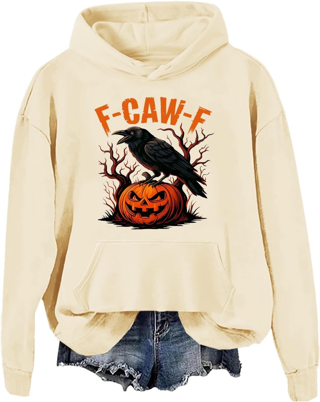 Funny Crow Pumpkin Hoodie
