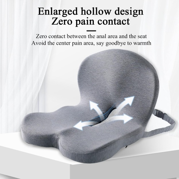 Non-slip memory foam seat