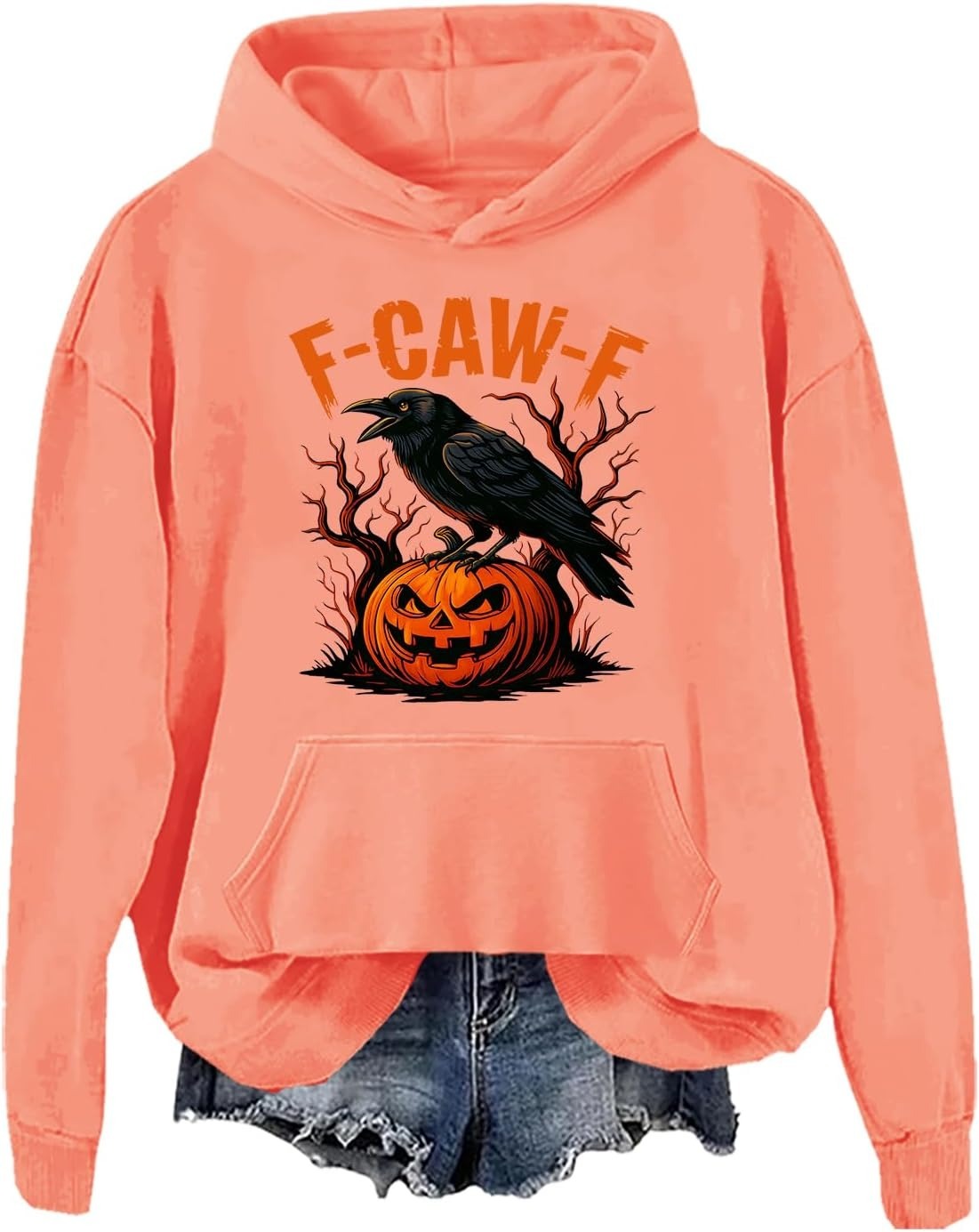 Funny Crow Pumpkin Hoodie