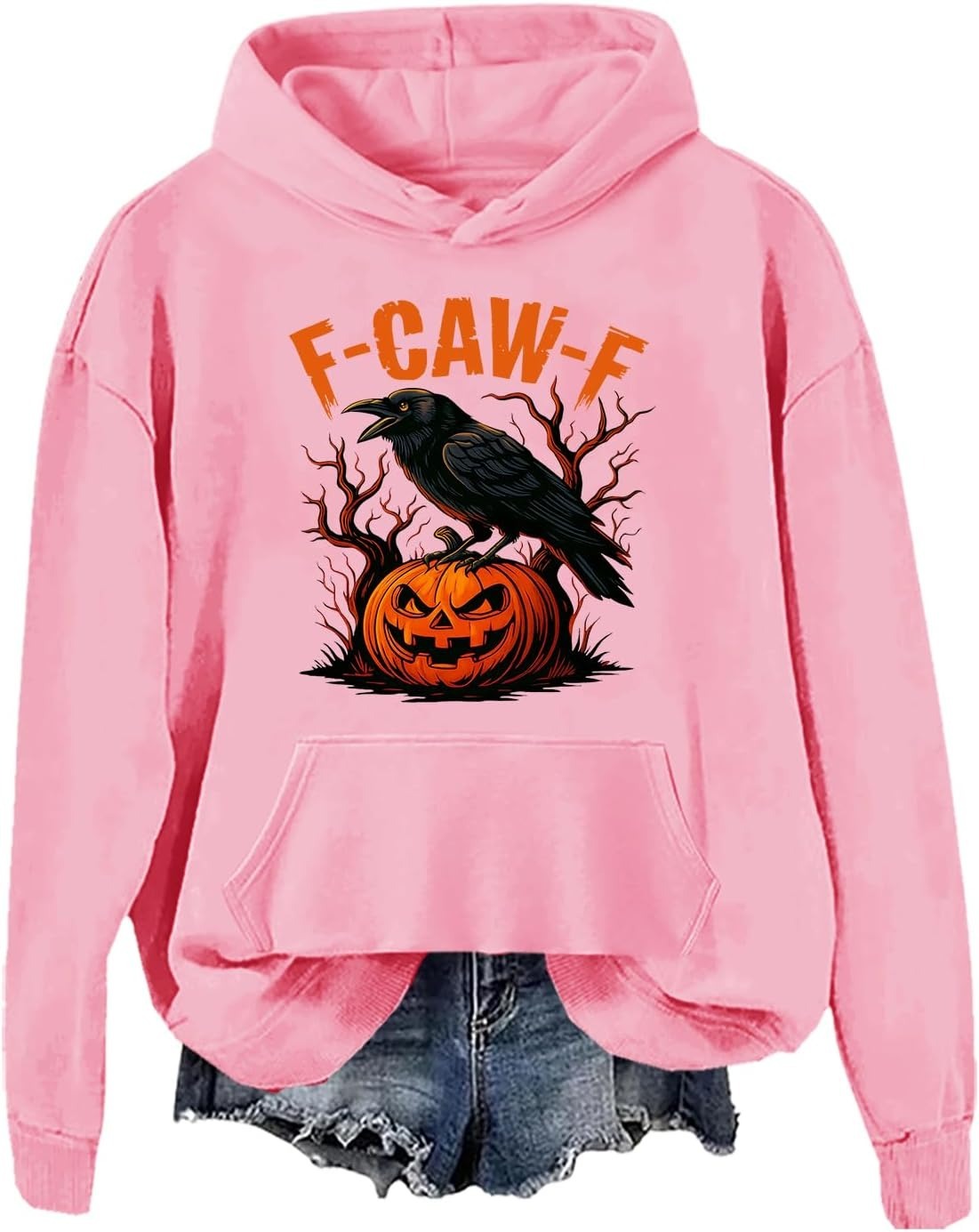 Funny Crow Pumpkin Hoodie