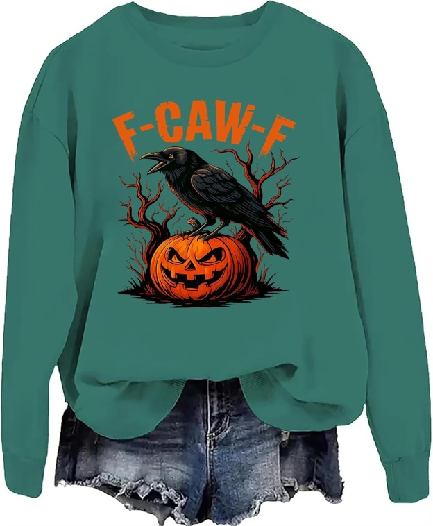Funny Crow Pumpkin Hoodie