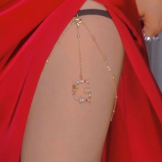 26 Letter Personalized Leg Chain