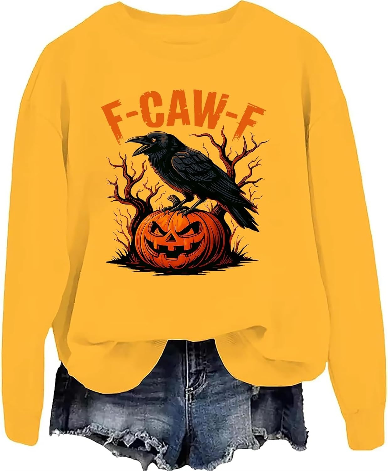 Funny Crow Pumpkin Hoodie