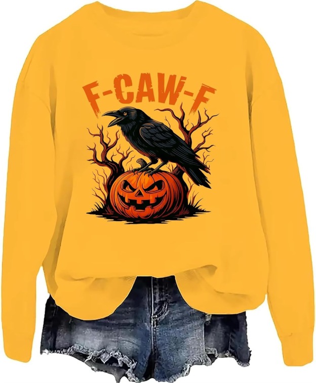 Funny Crow Pumpkin Hoodie