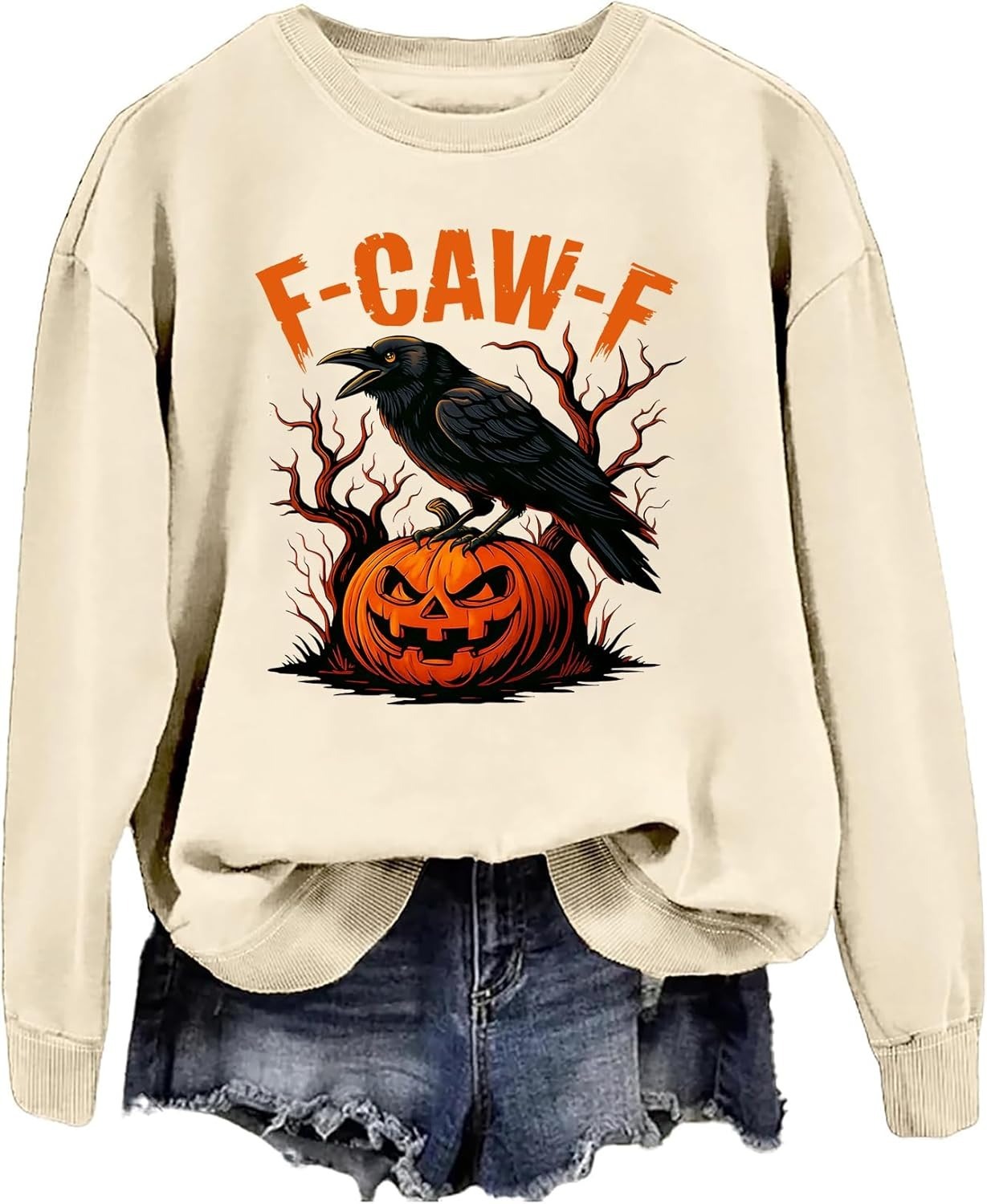 Funny Crow Pumpkin Hoodie