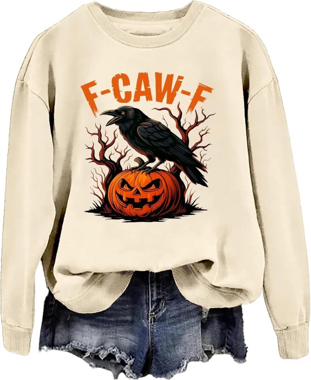 Funny Crow Pumpkin Hoodie