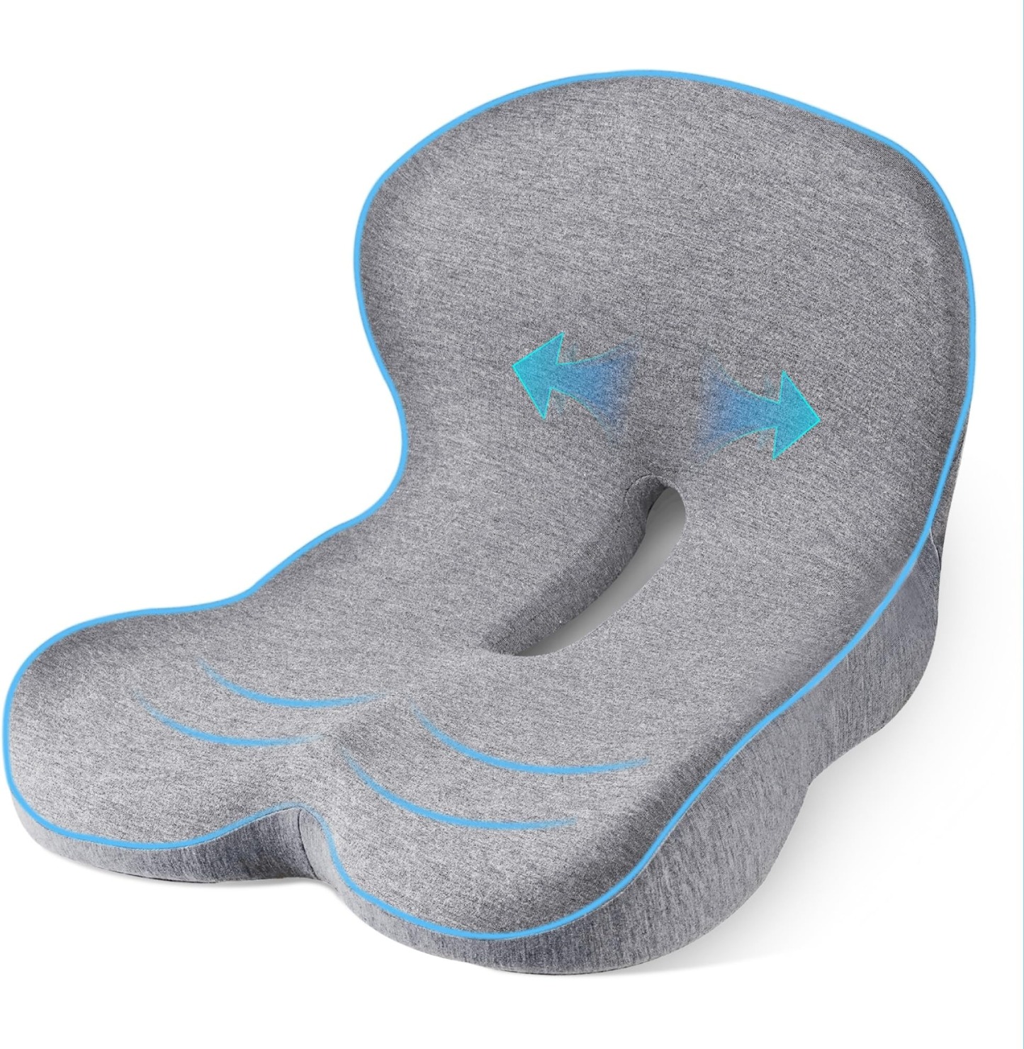Non-slip memory foam seat