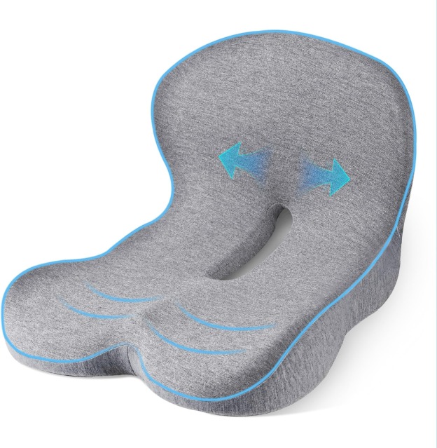 Non-slip memory foam seat