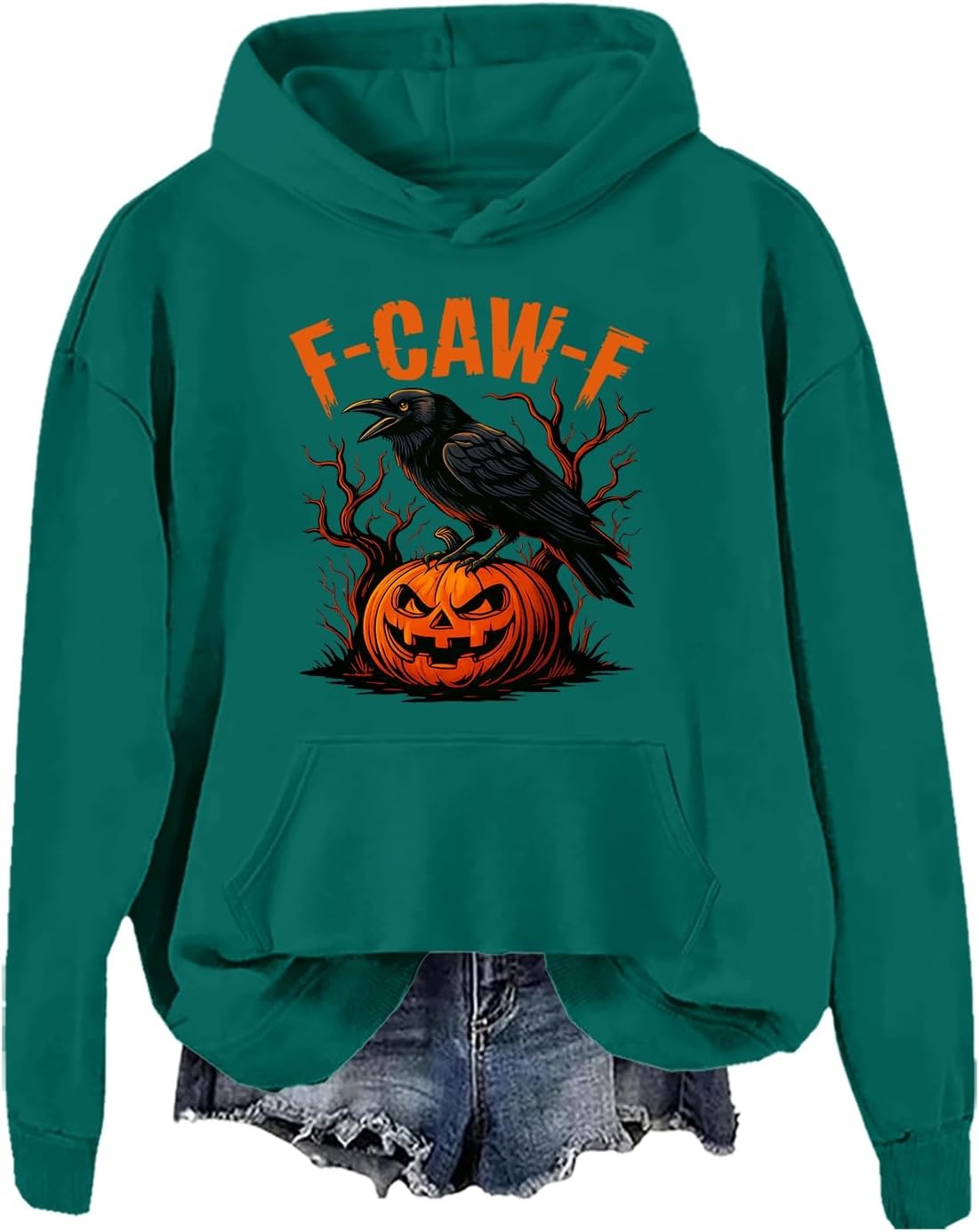 Funny Crow Pumpkin Hoodie