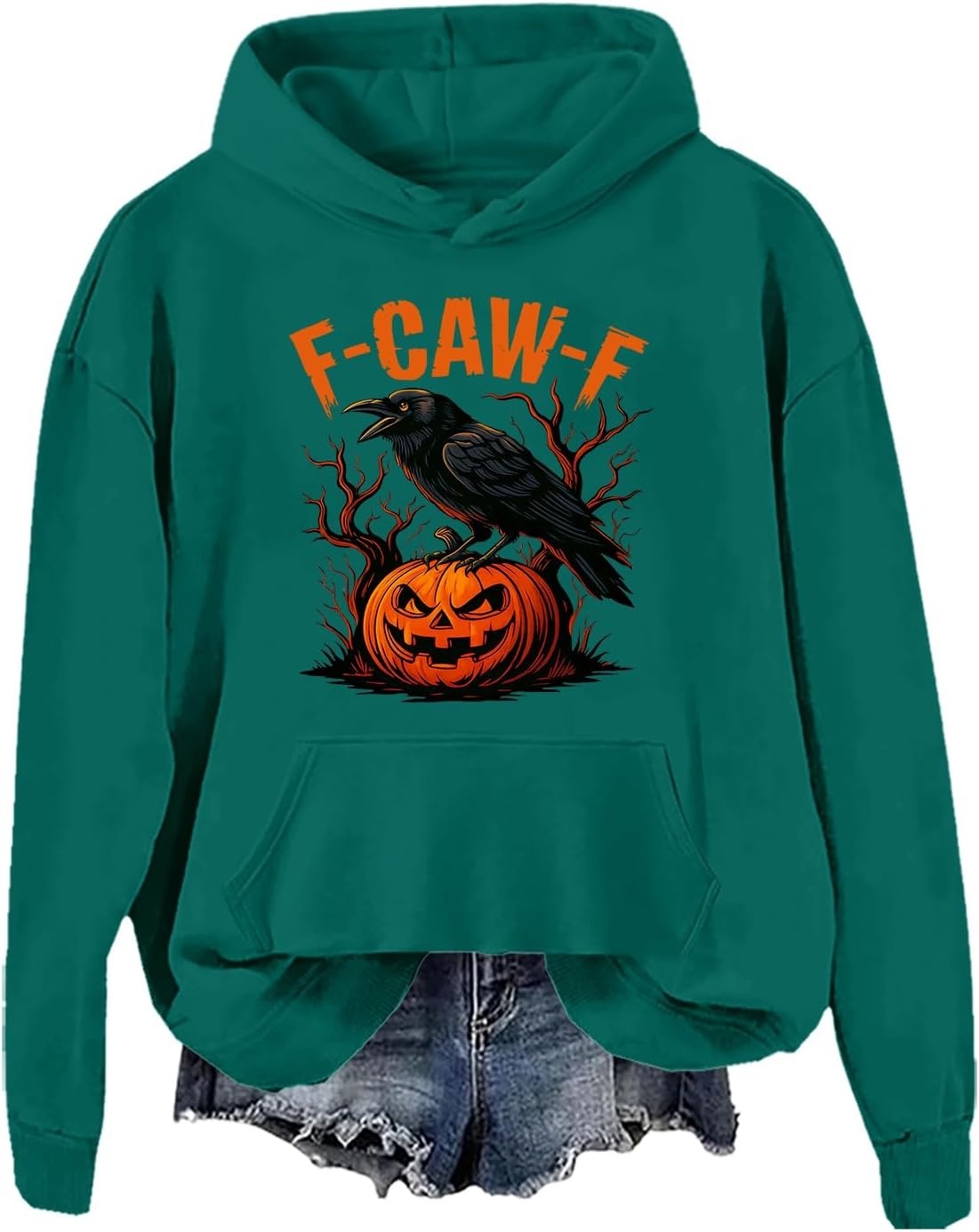Funny Crow Pumpkin Hoodie