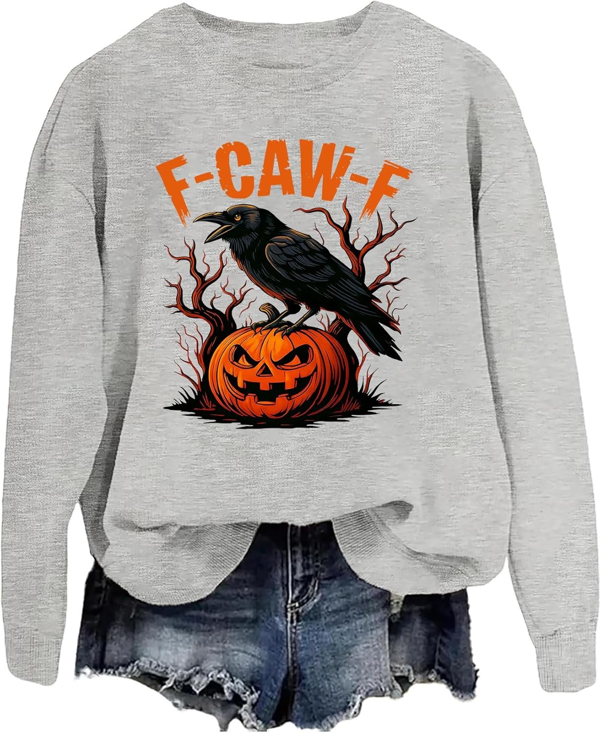Funny Crow Pumpkin Hoodie