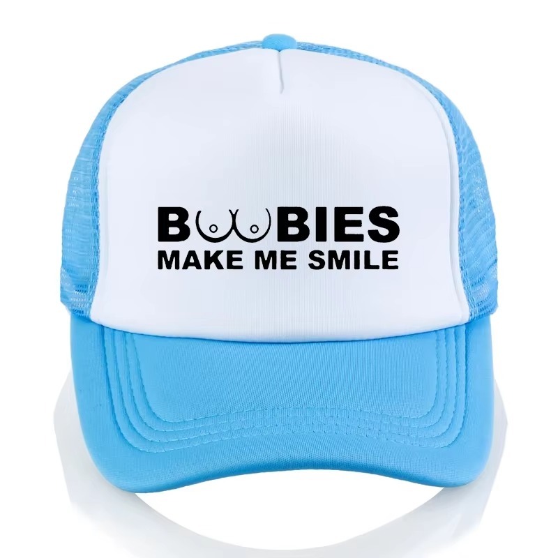 Boobies Make Me Smile Adjustable Baseball Cap