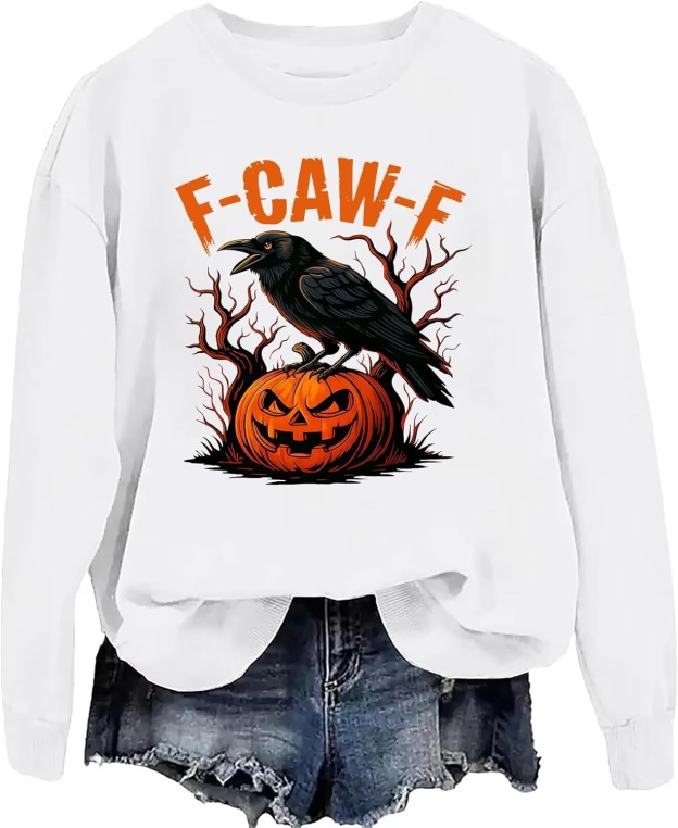 Funny Crow Pumpkin Hoodie