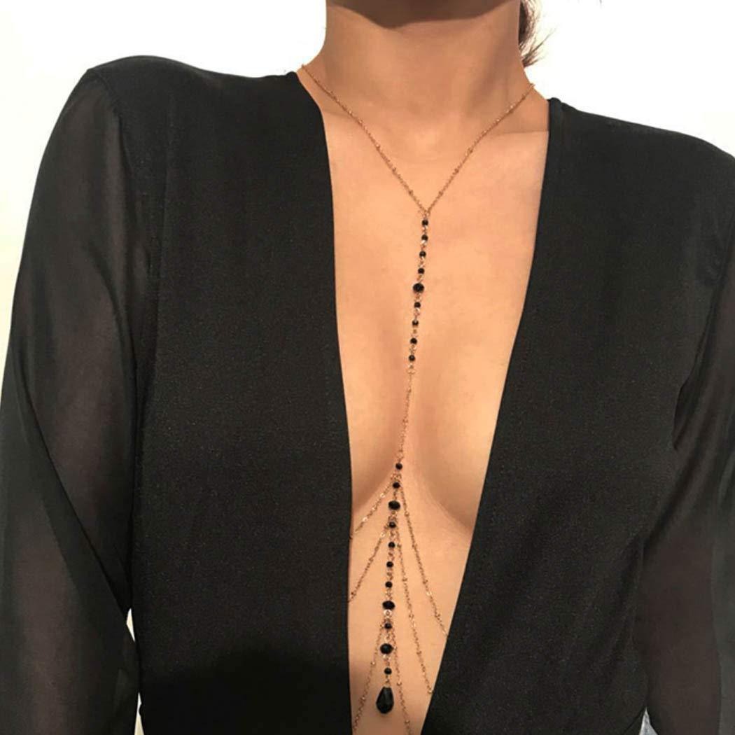 Multi-Layer Tassel Sexy Crystal Necklace Clothes Chain