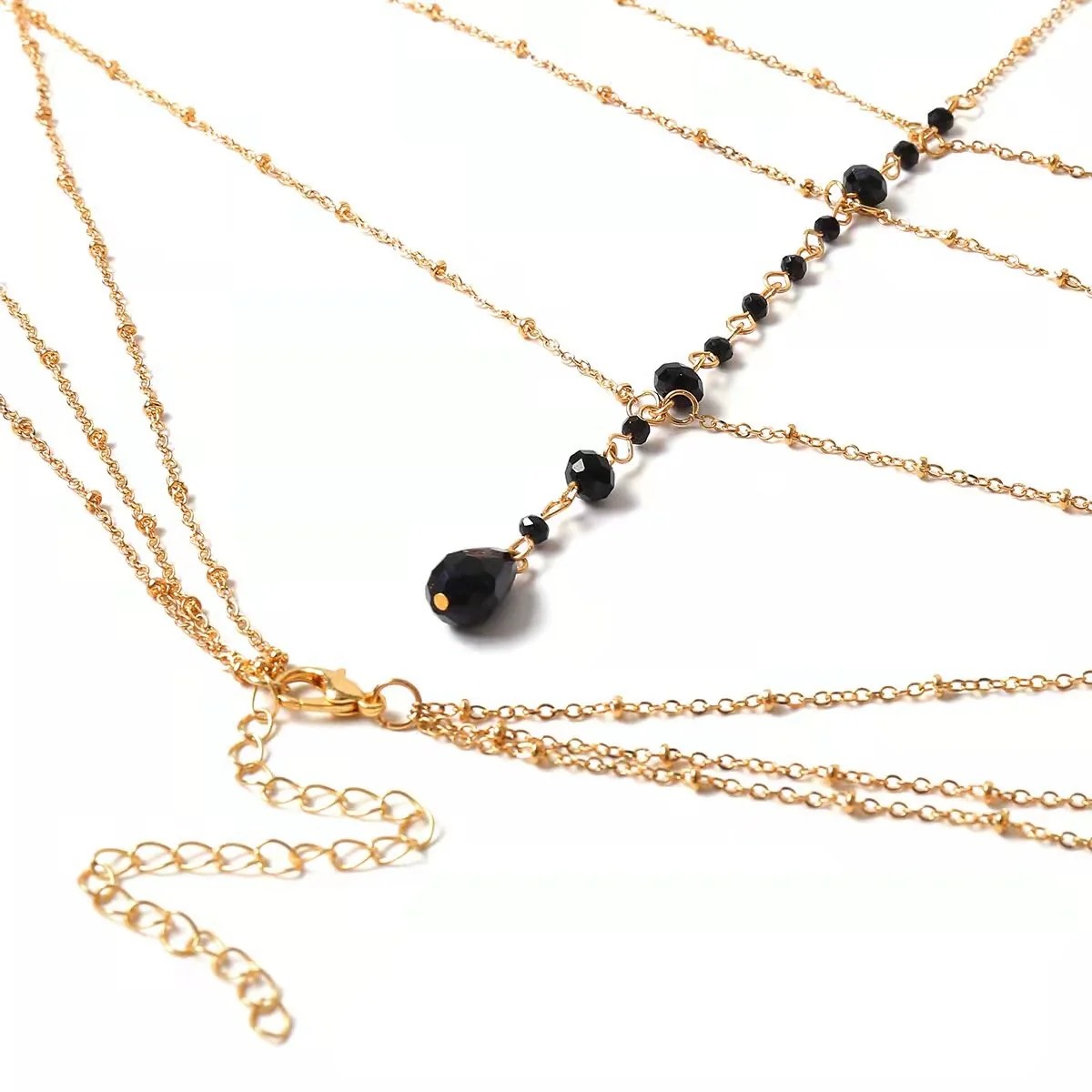 Multi-Layer Tassel Sexy Crystal Necklace Clothes Chain