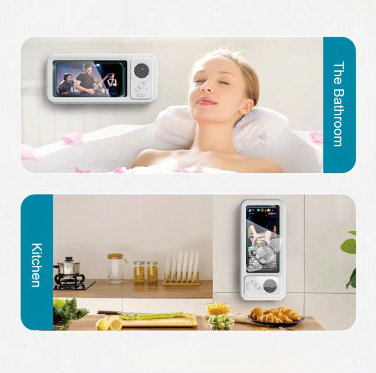 Bathroom Waterproof Cell Phone CaseBluetooth Speaker Cell Phone Case