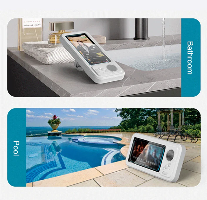Bathroom Waterproof Cell Phone CaseBluetooth Speaker Cell Phone Case