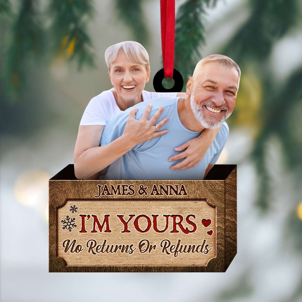 I am yours, couple gifts, personalized acrylic decorations, picture upload couple decorations, Christmas gifts