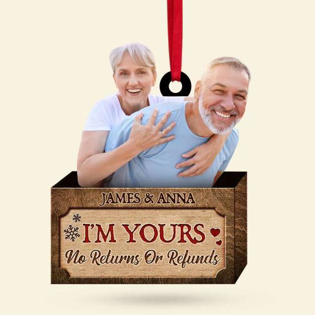 I am yours, couple gifts, personalized acrylic decorations, picture upload couple decorations, Christmas gifts
