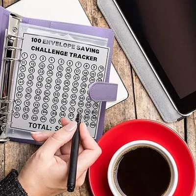 SAVINGS CHALLENGE BINDER-(1 BOOK)