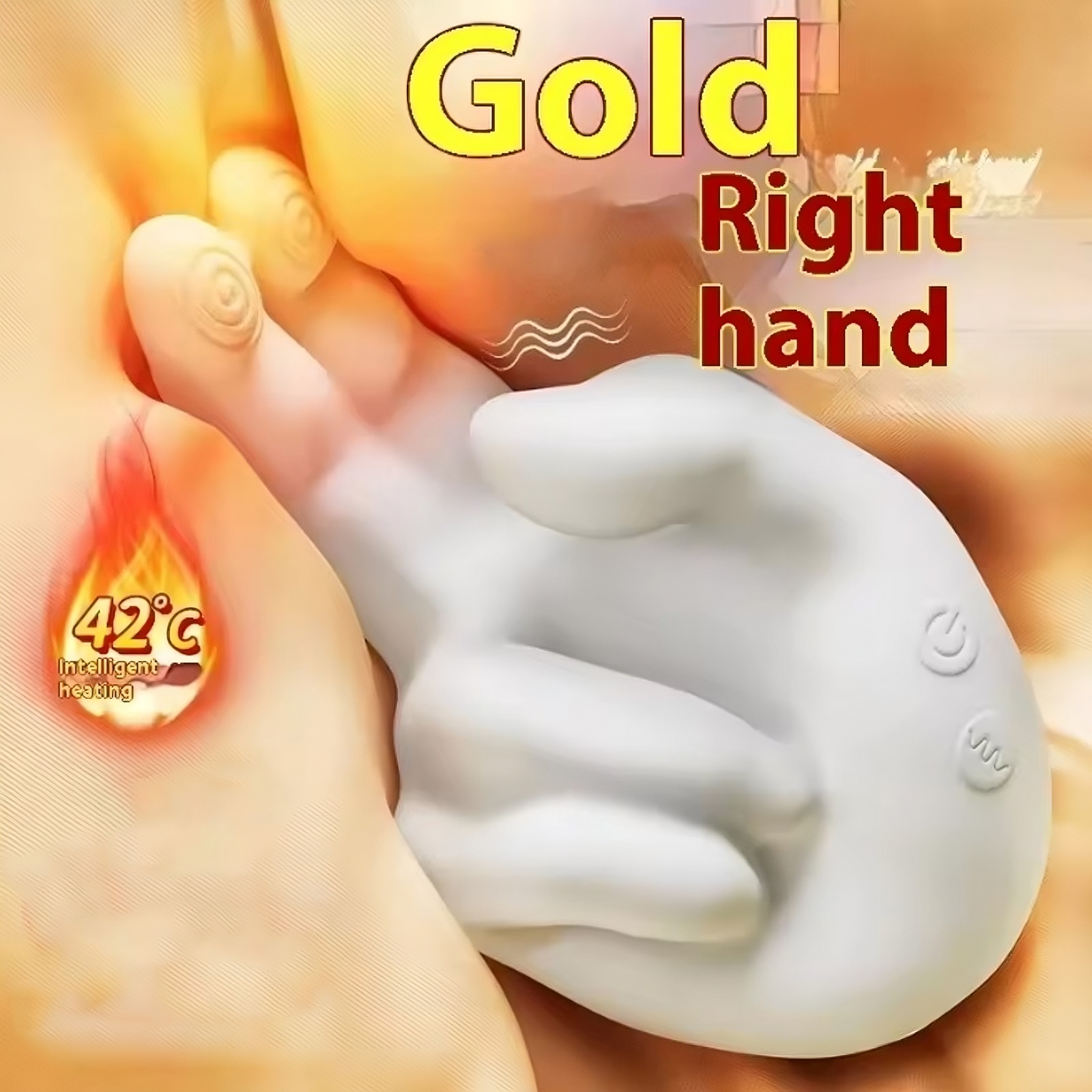 New Gold Right Hand G-spot Vibrator