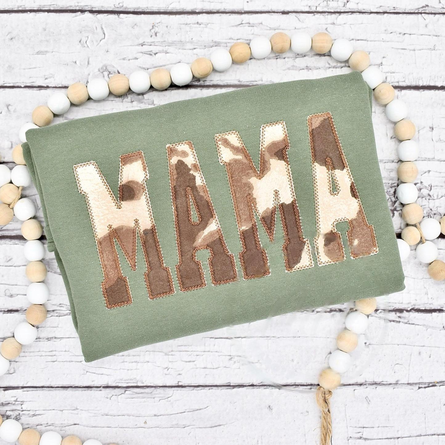 Mama Cow Print Sweatshirt - Available in Various Colors