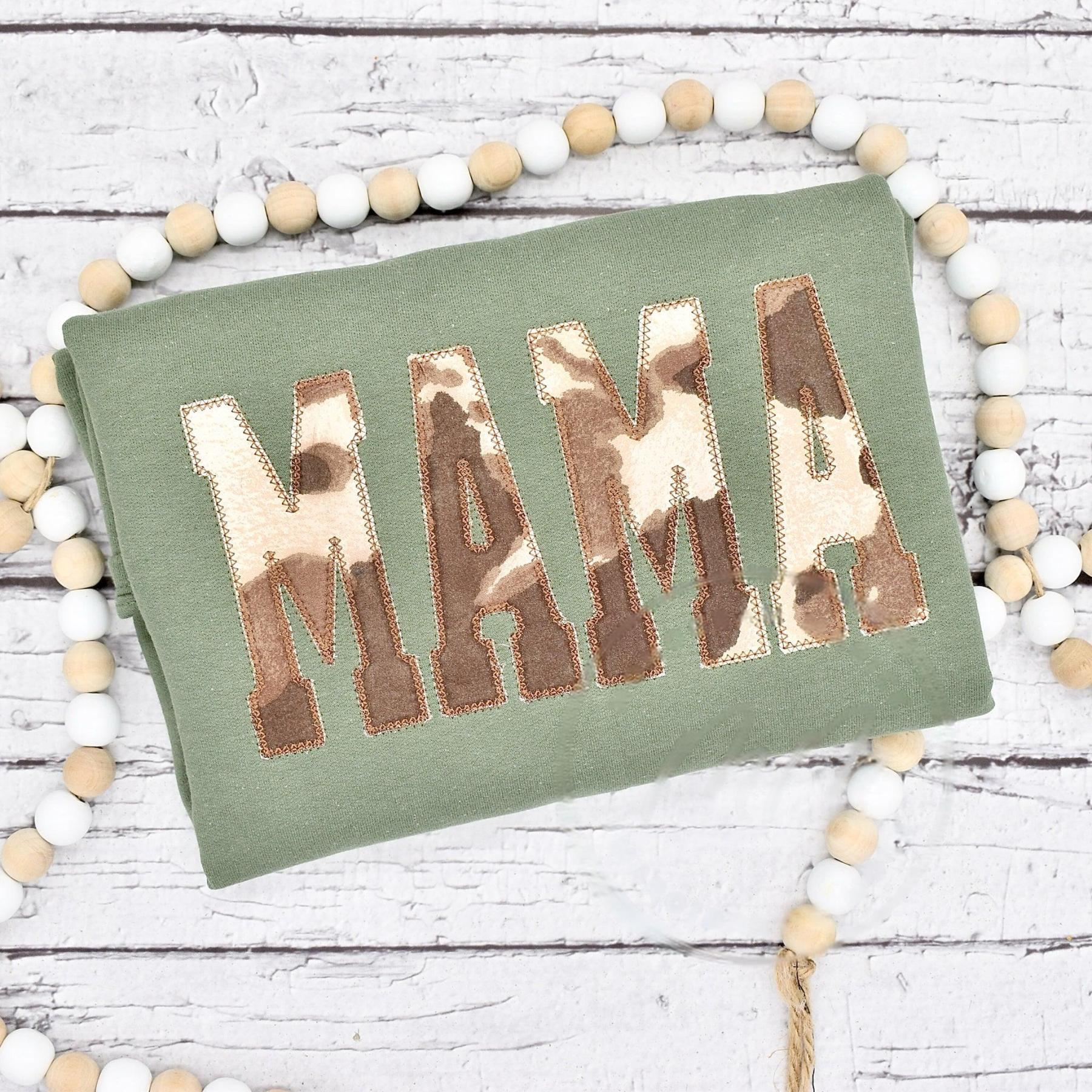 Mama Cow Print Sweatshirt - Available in Various Colors