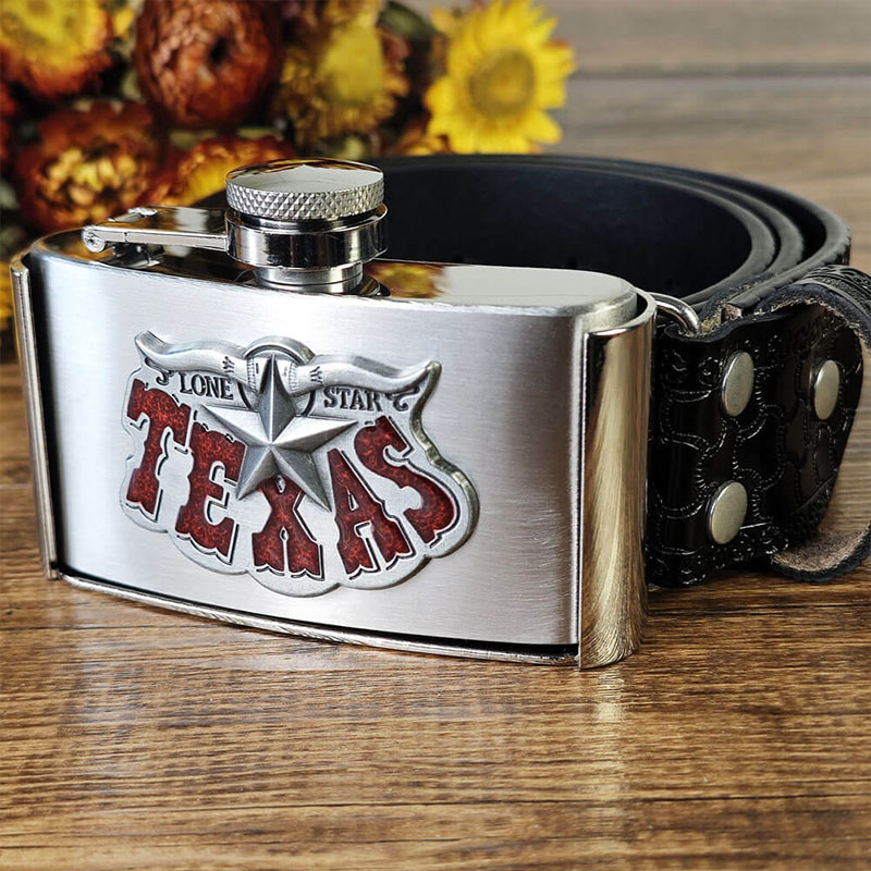 Western-style cowboy belt buckle