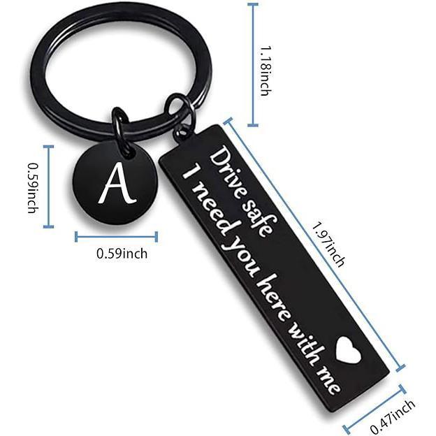 Safe driving keychain, suitable as a birthday or Christmas gift for boyfriend/girlfriend/family