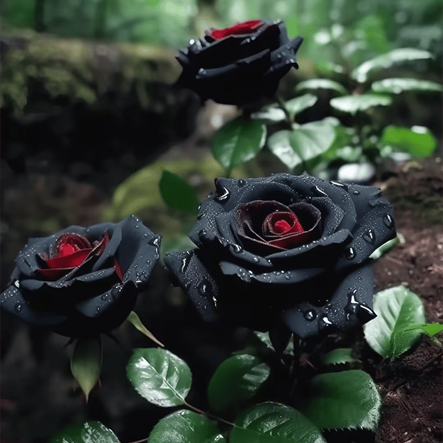 🔥RARE BLACK RED ROSE FLOWER SEEDS