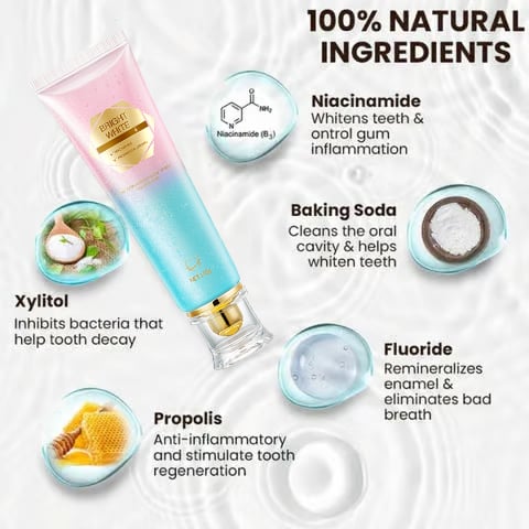 ✨ Achieve a Radiant Smile - 49% OFF - 🦷 Niacinamide Whitening Toothpaste - For Healthier, Whiter Teeth!